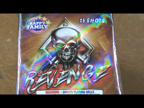 Revenge 25s 200g cake by Happy Family Fireworks