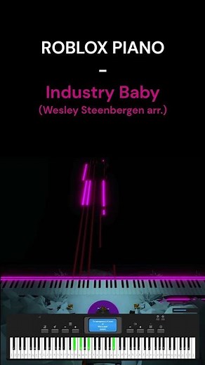 Industry Baby | Lil Nas X [ROBLOX Piano] #shorts