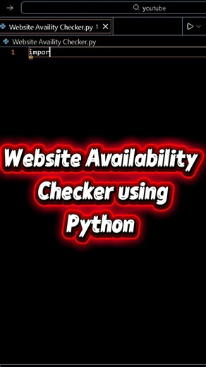 Is This Website Down or Not? 😳 Python Mini Project | Day 6 #shorts #shortsfeed