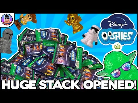 Disney+ Woolworths Ooshies | 20 Ooshies Opened and Rare Crystal Clear Ooshies found!!!