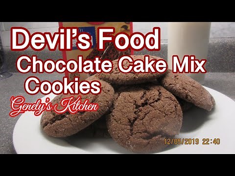 Devil’s Food Chocolate Cake Mix Cookies 🍪 (Genely’s Kitchen)