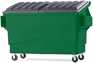 89-2Y021GRNAZ 2 Yard Front Load Poly Waste Container, Green