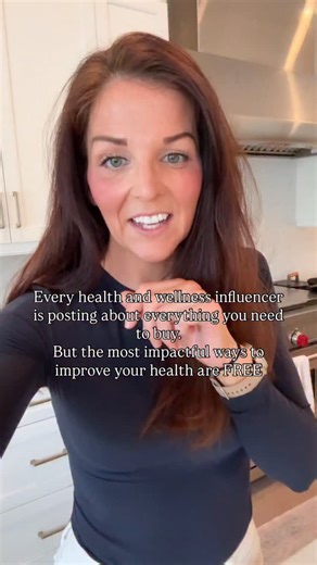 Every health and wellness influencer is posting about the next thing you need to buy - but the most impactful ways to improve your health are FREE. I love a good sale and will share those, but don’t forget where the real impact is made. #nursekate #ownyourhealth #15minutemovement | Kate Johnson • “Nurse Kate”