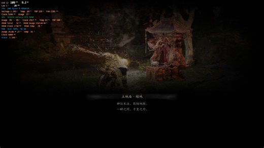 RTX5090技嘉超级雕 9950X3D黑神话悟空性能测试