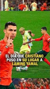 The day CRISTIANO put LAMINE YAMAL in his PLACE! 🤫 #Shorts