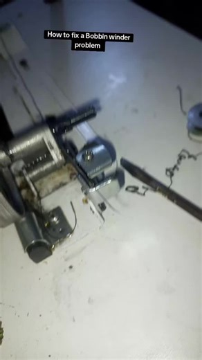 How to fix a Bobbin winder problem. #fashiontiktok #machinehack #FashionDesigner #diy