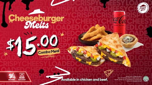 177 reactions · 12 shares | Just $15 for the Cheeseburger Melts Combo? Say less. ‍​ No soggy buns. No greasy fingers. Just crispy, cheesy, burger vibes without the chaos.  You’re also getting your pick of Crispy Chicken Fries or Garlic Bread, a Chocolate Hazelnut Tart, and a drink to wash it all down. ​ It Just Makes Sense. ✅ | Pizza Hut | Facebook
