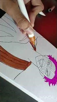 drawing akaza 🤫 l drawing A to Z anime character l day - 1 l #animeart #shorts