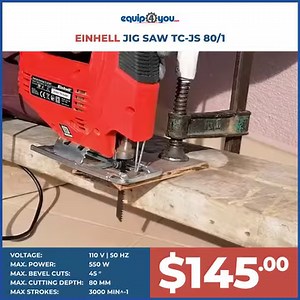 1.8K views | The Einhell TC-JS 80/1 jigsaw is the ideal tool for...
