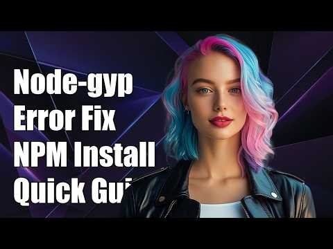 node-gyp error when running npm install