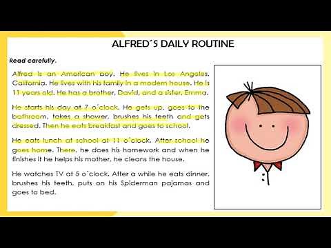 READING COMPREHENSION - DAILY ROUTINES - LIVEWORKSHEET