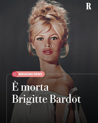 Brigitte Anne Marie Bardot è morta a 91 anni. BB, una donna, un'attrice, un'artista che si è fatta conoscere con le iniziali, talmente iconica, dirompente e divisiva da non aver bisogno che di due lettere. "Sono stata molto felice, molto ricca, molto bella, ma anche molto famosa e molto infelice" in questa frase si può racchiudere il senso di una vita e una carriera vissuta dai quindici ai quarant'anni in maniera accelerata, intensa, totale per il pubblico e l'arte. Per poi decidere alla vigilia