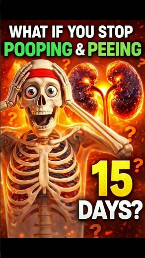 What Happens If You Don’t Pee & Poop for 15 Days?😱 ( shocking results! ) #youtubeshorts #educational
