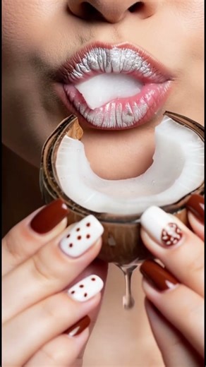 Nectarine and Coconut Munching #ai #aiart #asmr #glasscutting #satisfying #asmrsounds #relax