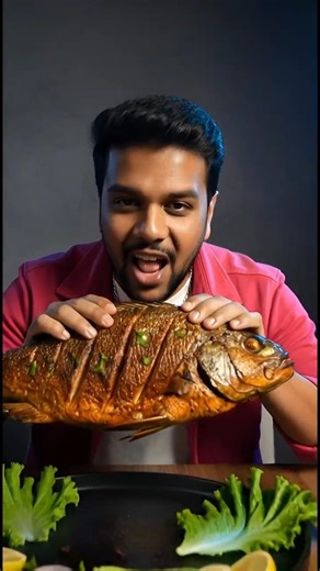 Ultimate ASMR Mukbang Feast: Crunchy Fresh Fish Eating Sounds with Refreshing Cold Drink Sips.