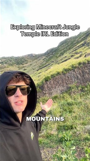 Exploring Minecraft Jungle Temple IRL Edition #shorts #minecraft