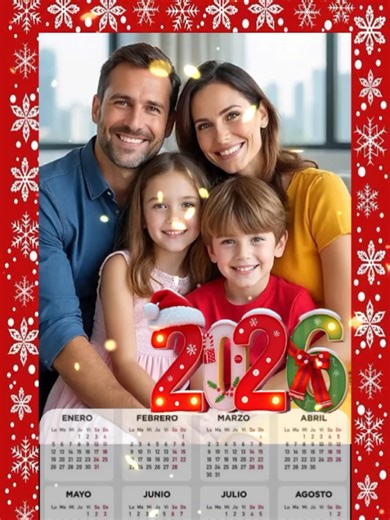 Calendario 2026 #CapCut #añonuevo2026 #felizañonuevo #happynewyear #calendario