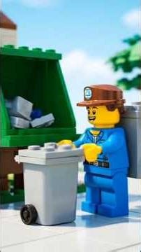 Lego Garbage Collection Day | Taking Out Trash & Cleaning the Street | Cinematic #Short #legofun