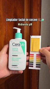 Limpiador facial de cerave para piel mixta a grasa🫧🧼 (Midiendo pH) #cuidadodelapiel #piel #pielgrasa #jabon #belleza #beuty #tips | Delfino Gomez