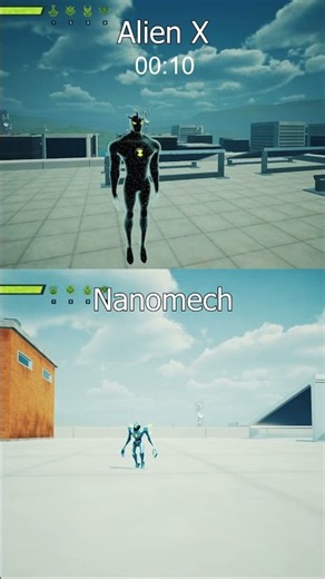 Alien X vs Nanomech Race To Top🏁 Ben 10 Game
