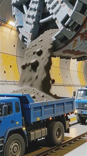 #work #constructionproject #tunnel construction#railway tunnel construction#TBM machine
