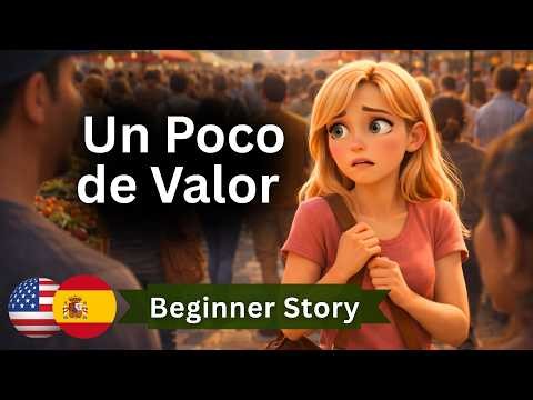 START LEARNING Spanish with Simple Story for beginners – A Little Courage