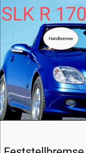 Adjusting the parking brake on an SLK R 170! Which way? Turn it? Instructions here #slk #mercedes