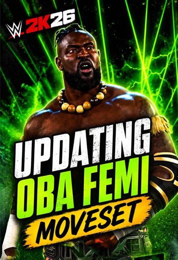 Oba Femi Moveset Updates in WWE 2K26! #wwe2k26 #obafemi #wwe #wwe2kgames