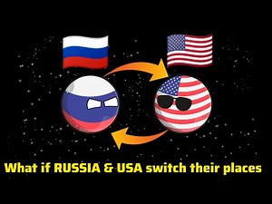 What if Russia and USA switched their places|countries in a nut shell#countryball #usa #countryballs