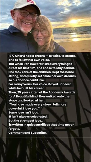 She Gave Up Her Dreams So Ron Howard Could Win ❤️