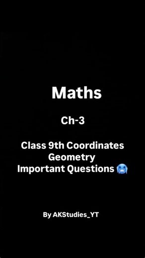 Class 9 Maths Ch 3 Coordinates Geometry ⚡️Guaranteed Qs in Exam #shorts​ #class9​ #class9maths