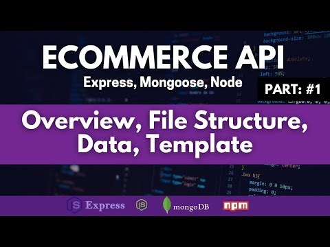 How To Build eCommerce API With Node.Js, Express, Mongoose & NPM, Overview Of Rest Ecommerce API