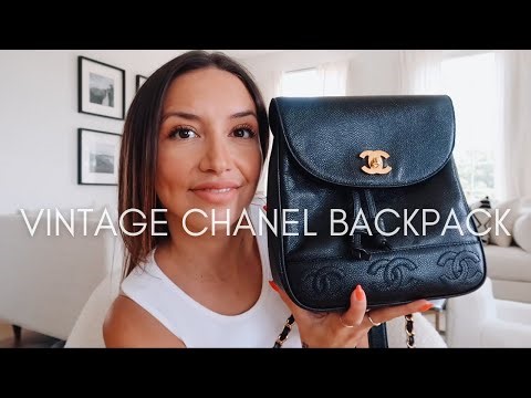 VINTAGE CHANEL BACKPACK | Mod Shots + What Fits
