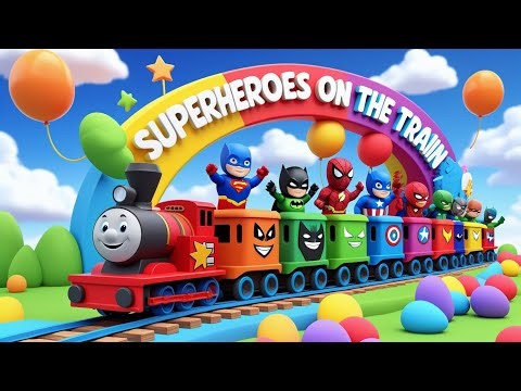 SUPERHEROES ON THE TRAIN 🚂✨ | Fun Kids Learning Adventure”
