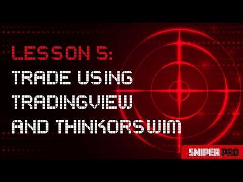 Lesson 5: How to do Sniper Trades using Tradingview for Charts and TOS for Trade Execution.
