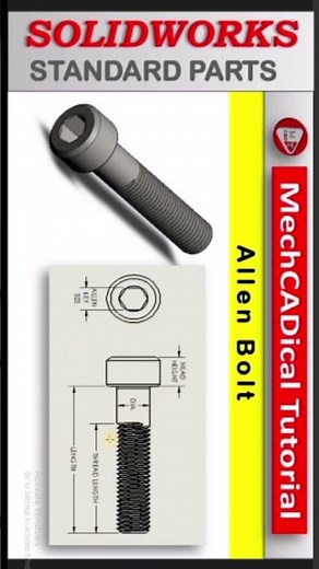 How to Create Allen Bolt in SolidWorks.
