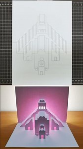 3D Pyramid Card｜Paper Crafts｜Paper Art｜Pop Up Design｜Origami Architecture｜Kirigami Art｜3D金字塔卡片