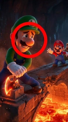 The Tragic Truth About Luigi's Sacrifice 💔 #shorts #supermario