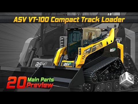 ASV VT-100 Compact Track Loader | Markos3d | 3d Parts Preview