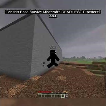 Minecraft's Deadliest Tornado Mod vs My Base..