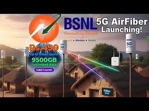 BSNL 5G AirFiber Launching ! Unlimited Data Jast_₹ 499.