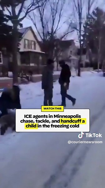 Child Protests During ICE Detainment in Minneapolis