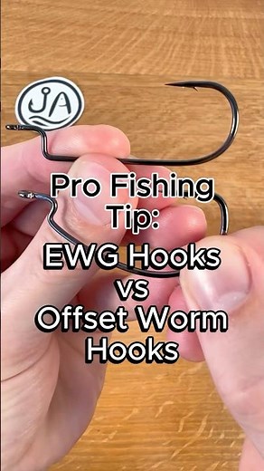 EWG Hooks Vs Offset Worm Hooks Explained #fishing #bassfishing #fishingtips