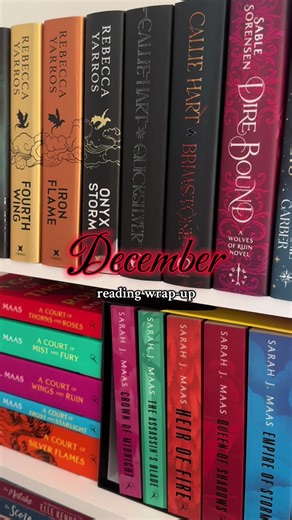 A little late but December was a busy month for reading! I haven’t had a 5 star read in so long, can you recommend me some? #booktok #bookratings #december #fantasybooktok #romancebooks