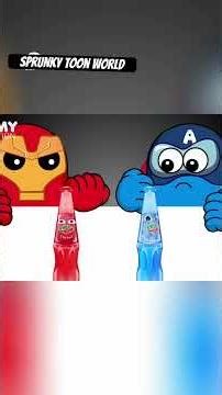 Sprunky food challenge _Red v/s blue #sprunki #minecraftshorts #minecraftanimation