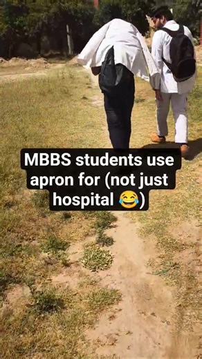 Other use of Apron🥼 #studentlife #funny #hostellife #mbbs #shorts #viral #neet