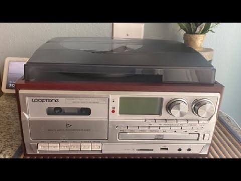 LoopTone Vinyl Record Player 9 in 1 3 Speed Bluetooth Vintage Turntable Review, Finally i can play