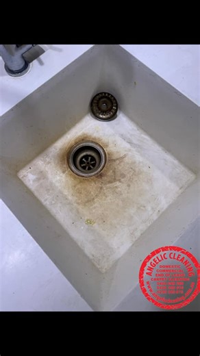 Angelic Cleaning on Instagram: "How to clean ceramic / porcelain kitchen sink?"