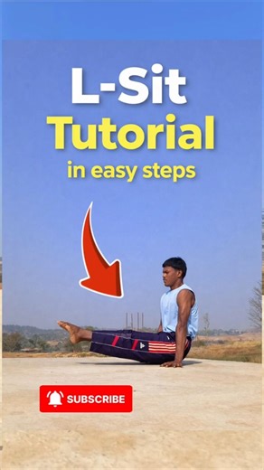 L-Sit tutorial in easy steps ✅#calisthenics #shorts #ytshorts #fitness #tutorial