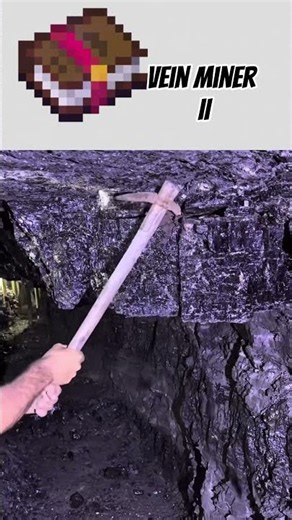 Bro installed vein miner irl 😭 #minecraft #minecraftmeme #minecraftrealistic #minecraftirl #mining